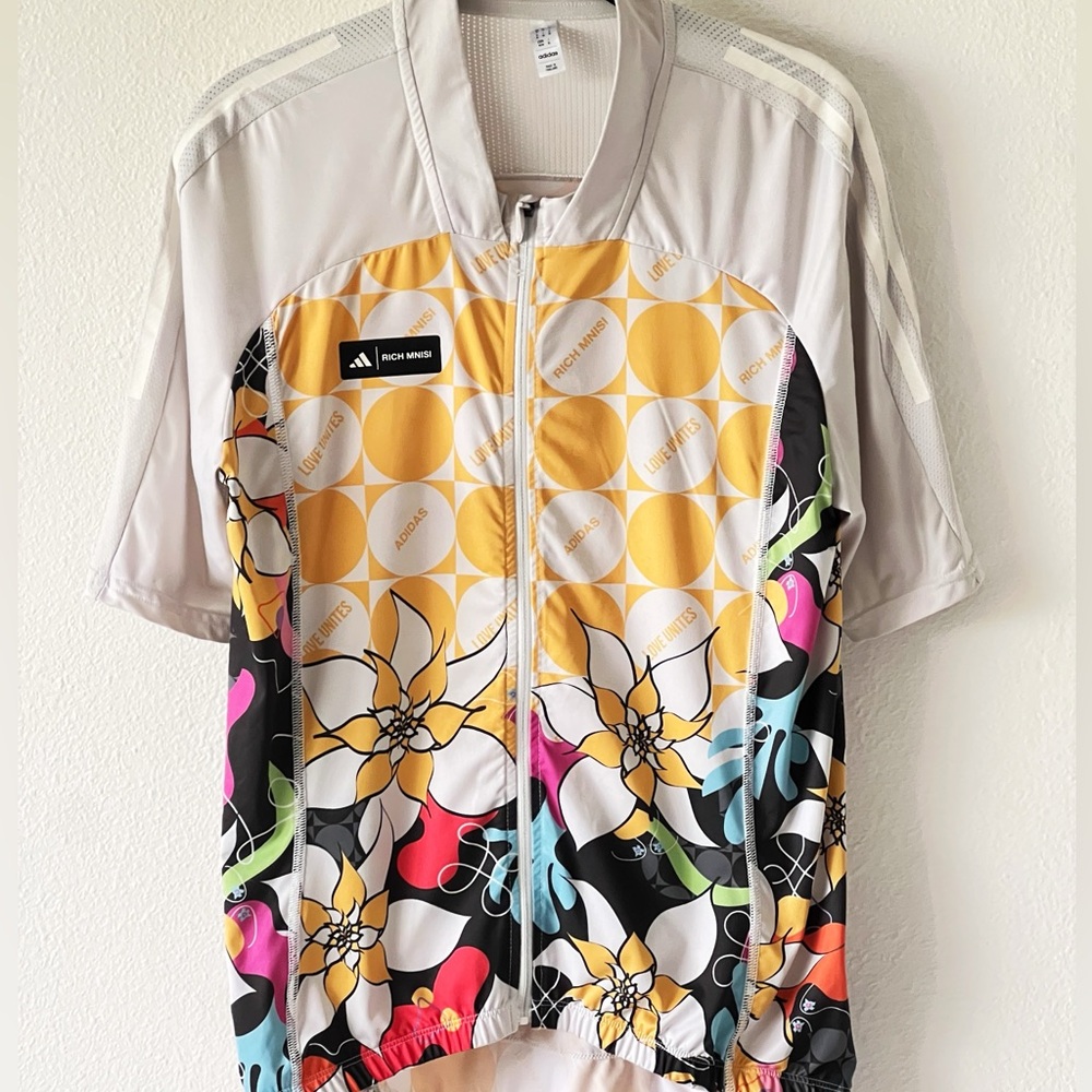 Rich Mnisi x Adidas Pride Collection Floral Cycling Jersey Men’s size Medium